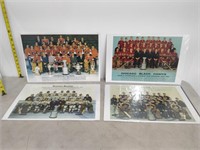 4 assorted hockey team posters