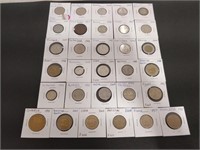 30 international coins