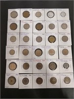 30 international coins