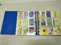 folder collection of looney toons baseball cards