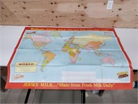 rare midcentury candy bar map of Canada