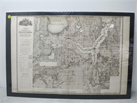 Manitoba map circa 1875 30x20''