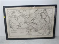 Northwest territorymap circa 1875 30x20''