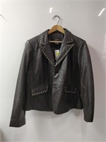 new ladies leather jacket size XL