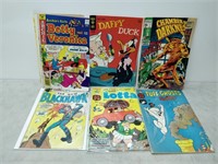9 early comic books- mixed condition