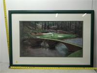 golf print in frame