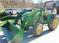 2014 John Deere 4105 4WD Tractor with H165 Loader