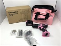 Workpro 20V cordless drill set- condition-