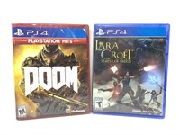 PlayStation 4 DOOM and Lara Croft and the Temple