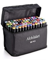 New 80-Colors Alcohol Based Markers, Alchilalart