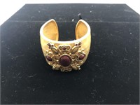 Metal Cuff Bracelet, gold in color