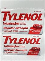 New (2) Tylenol Regular Strength Liquid Gels with