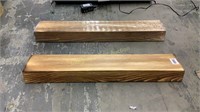 Floating Wood Shelves 2 Count 23.5”L x 4.5”D