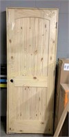 Pre-Hung Knotty Pine Arched Top Single Door *
