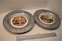 Pewter Commemorative Plates