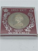 1952-1977 QUEENS SILVER JUBILEE MEDALLION