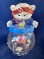 Treasure Craft Fortune Teller jar w/ glass bowl