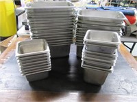 Lot (40) Stainless Steamtable Pans Inserts