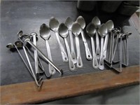 Lot (22) NSF Stainless Spoons & Small Ladels
