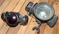 [M] ~ (Lot of 2) Carriage Lanterns (As Found)