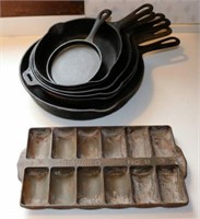 [M] ~ Lot of Various Griswold Pans & Tray