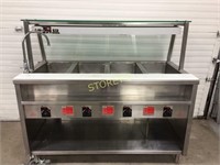 APW 4 Well Steam Table w/ Sneeze Guard