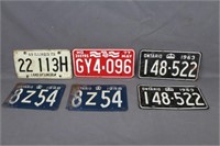 Lot - 6 License Plates