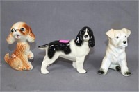 Lot - 3 Dog Figurines