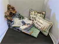 Decorative Blanket & Pillows