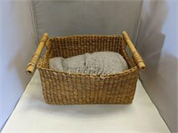 Basket with Blanket