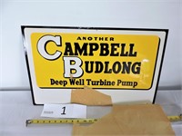 Campbell Budlong Metal Sign