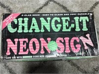 Change- It Neon Sign
