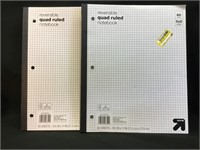 Reversible quad ruled notebooks set of 2