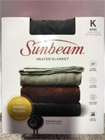Sunbeam Heated Blanket 
King size - dark gray
