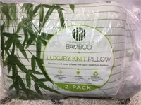 2 Bamboo Luxury knit pillows 
Jumbo size