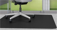 Black Desk Chair mat 
Approx 36inx24in