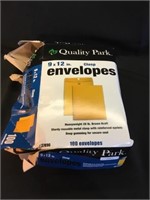 Quality Park 9x12” clasp envelopes
