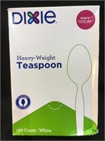 Dixie Heavy Weight Teaspoons , white 100 count