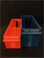 Containers for rolled nickels & quarters