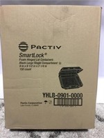 Case of PACTIV smart lock foam hinged lid