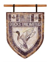 DU Crest Hanging Sign