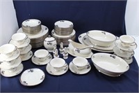 Ransgil China "Platinum Orchid" Dishes 82 Pieces