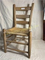 111-Antique Jackson chair with Hide Seat