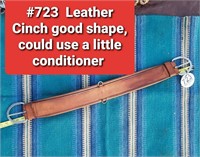 Tag #723 - Leather Show Cinch