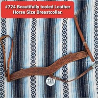 Tag #724 - Tooled Leather Breastcollar