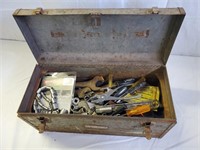 Grey Craftsman Tool Box full of tools