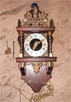Vintage Brass Dutch Nu.Elck Syn.Sin Cuckoo Clock