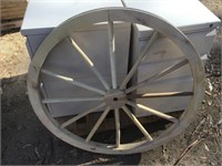 36" Decor Wood Wagon Wheels