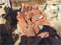 4 Pallets of Red Clay Roofing Tiles