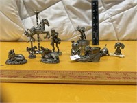 Pewter Figurines (10)